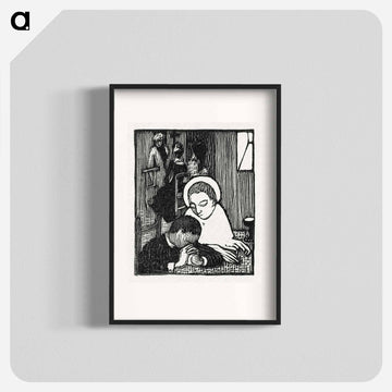 Illustration for poem in Paul Verlaine's collection of poetry Sagesse - Maurice Denis Poster.