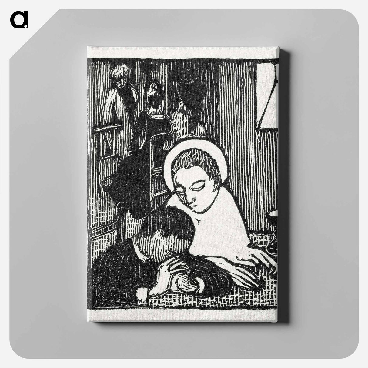 アートパネル-Illustration for poem in Paul Verlaine's collection of poetry Sagesse - モーリス ドニ Canvas.