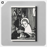 アートパネル-Illustration for poem in Paul Verlaine's collection of poetry Sagesse - モーリス ドニ Canvas.