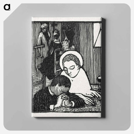 アートパネル-Illustration for poem in Paul Verlaine's collection of poetry Sagesse - モーリス ドニ Canvas.