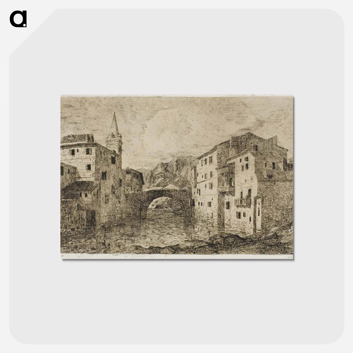 アートポストカード-St.-Jean-Pied-de-Port - オディロン ルドン Postcard.