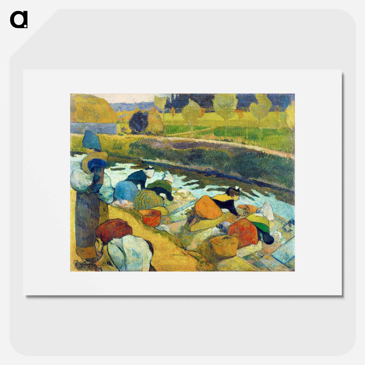 Washerwomen - Paul Gauguin Poster.