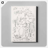 アートパネル-Design for Urne Buriall–Ghosts - ポール ナッシュ Canvas.
