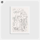 アートポストカード-Design for Urne Buriall–Ghosts - ポール ナッシュ Postcard.