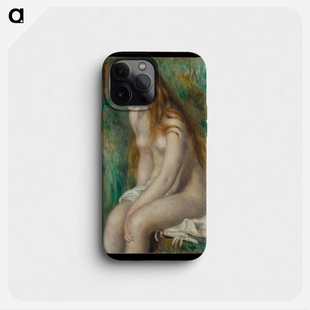 Young Girl Bathing - Pierre Auguste Renoir Phone Case.