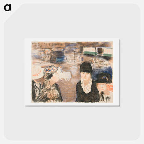 アートポストカード-Place Clichy
 - ピエール ボナール Postcard.