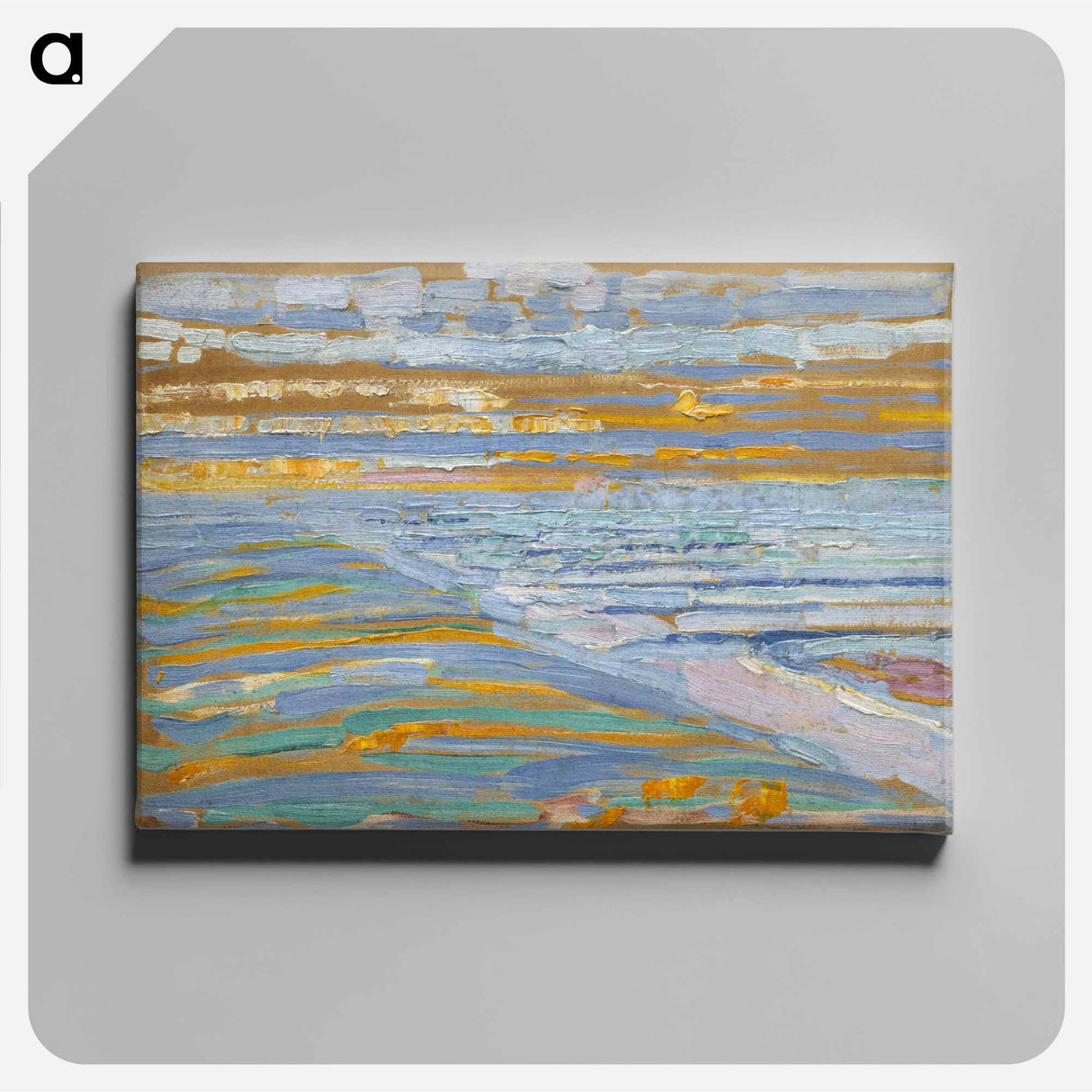 View from the Dunes with Beach and Piers, Domburg - Piet Mondrian Canvas.