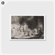 アートポストカード-Christ Preaching - レンブラント ファン レイン Postcard.