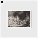 アートポストカード-Christ Preaching - レンブラント ファン レイン Postcard.