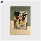 アートポストカード-Composition III (Still life) - テオ ファン ドゥースブルフ Postcard.