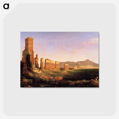 アートポストカード-Aqueduct near Rome - トーマス コール Postcard.