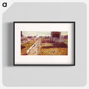 アートポスター-Factories At Porta Romana - ウンベルト ボッチョーニ  Poster.