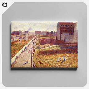 アートパネル-Factories At Porta Romana - ウンベルト ボッチョーニ  Canvas.
