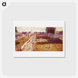 アートポストカード-Factories At Porta Romana - ウンベルト ボッチョーニ  Postcard.