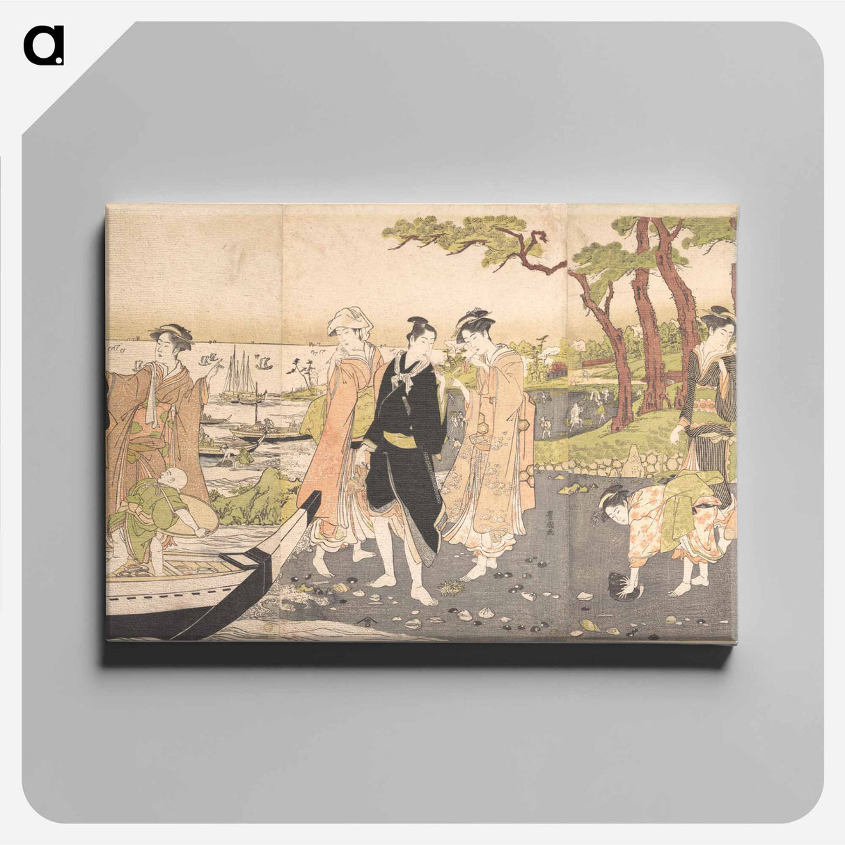 Picking Clams
 - 歌川 豊国 Canvas.