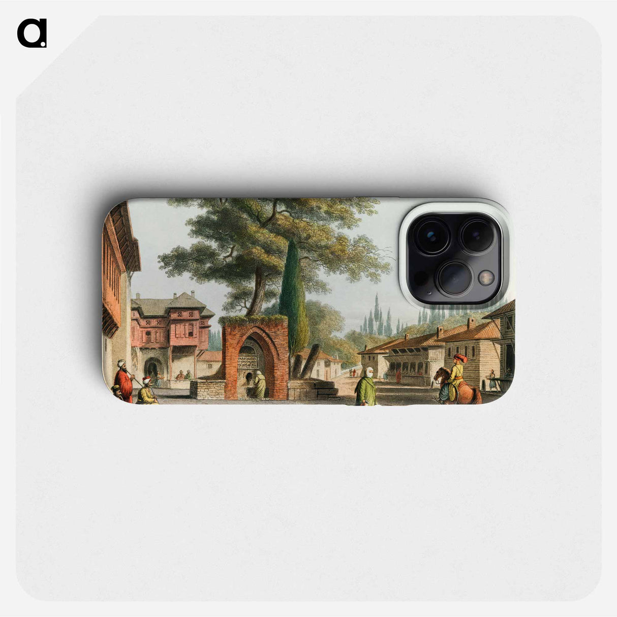 Caravansary at Kustchiuk Czemege - Views of the Ottoman Empire Phone Case.