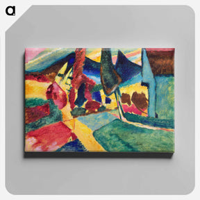 アートパネル-Landscape with Two Poplars - ワシリー カンディンスキー Canvas.