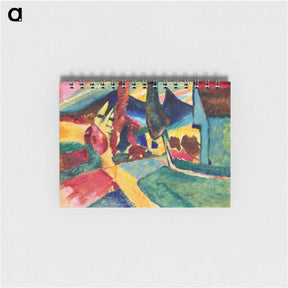 アートメモ帳-Landscape with Two Poplars - ワシリー カンディンスキー Memo.