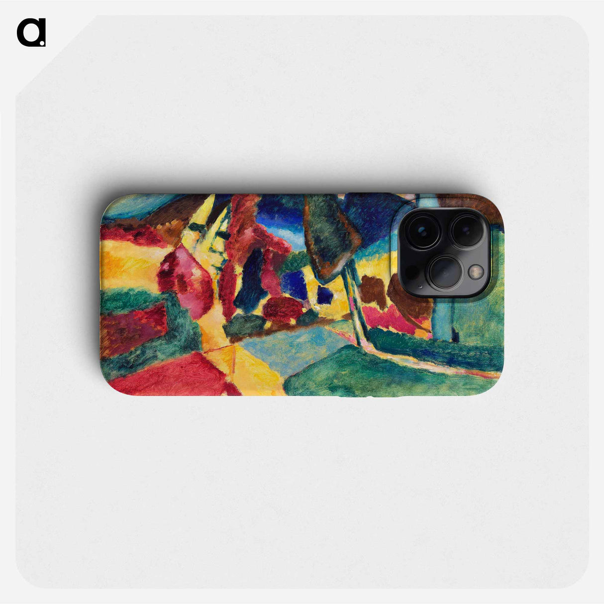 Landscape with Two Poplars - Wassily Kandinsky Phone Case.