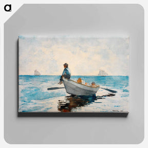アートパネル-Boys in a Dory - ウィンスロー ホーマー Canvas.