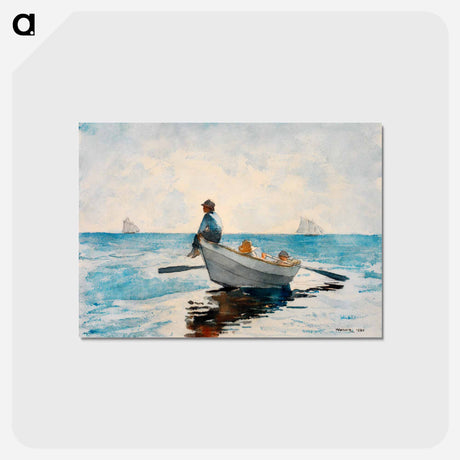 アートポストカード-Boys in a Dory - ウィンスロー ホーマー Postcard.