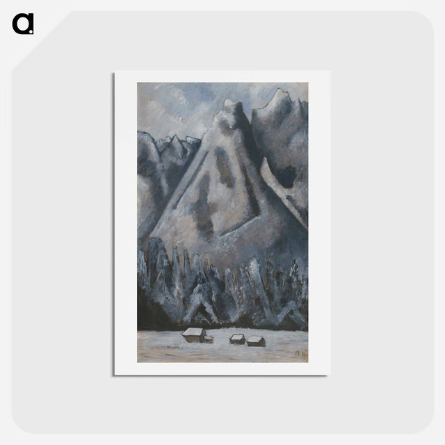 アートポストカード-Waxenstein Peaks, Garmisch-Partenkirchen
 - イェール大学アートギャラリー Postcard.