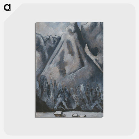 アートポストカード-Waxenstein Peaks, Garmisch-Partenkirchen
 - イェール大学アートギャラリー Postcard.