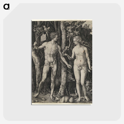 Adam and Eve - アルブレヒト デューラー Postcard.