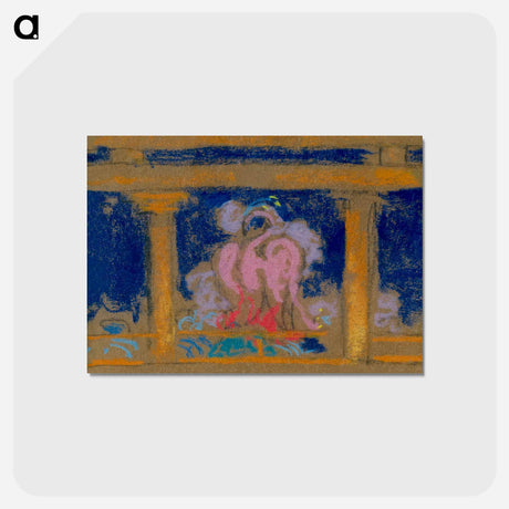 アートポストカード-Study for Scene in the Daughter of Heaven, Santa Fe - 不思議の国のアリス Postcard.
