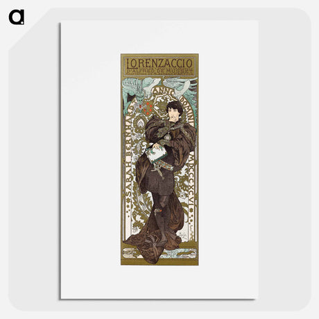 アートポスター-Lorenzaccio - アルフォンス ミュシャ Poster.