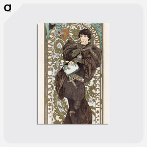 アートポストカード-Lorenzaccio - アルフォンス ミュシャ Postcard.