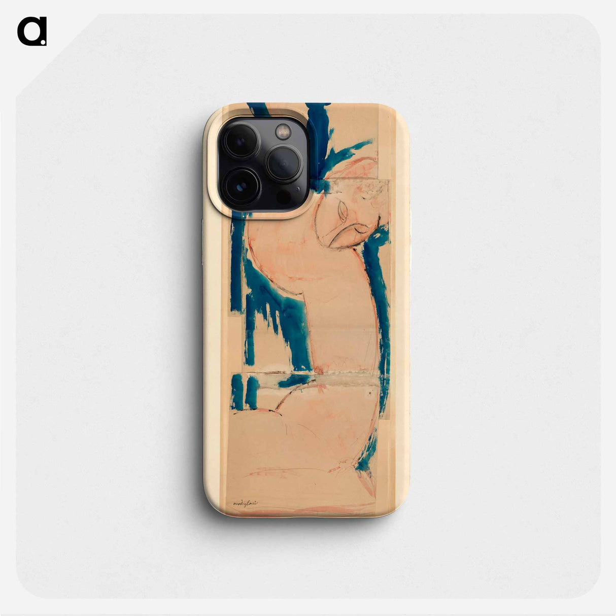 Caryatid: Rose and Blue - アメデオ モディリアーニ Phone Case.