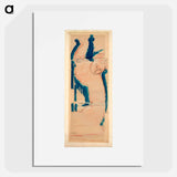 Caryatid: Rose and Blue - Amedeo Modigliani Poster.