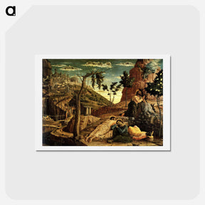 アートポストカード-Prayer in the Garden - アンドレア マンテーニャ Postcard.