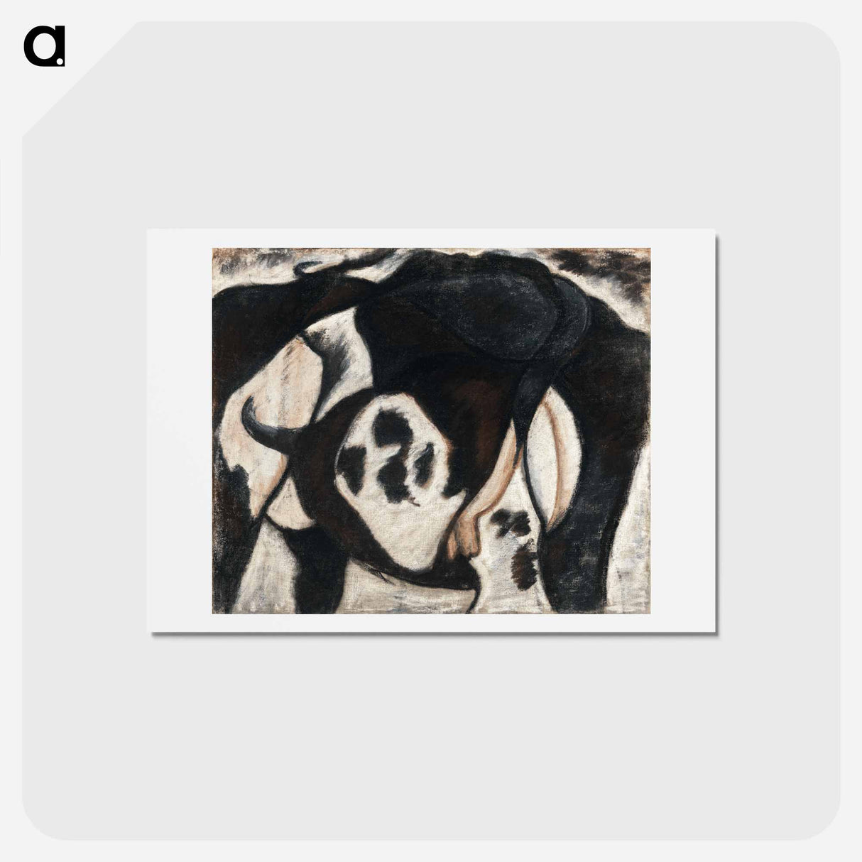 アートポストカード-Arthur Dove's Cow - アーサー ダヴ Postcard.