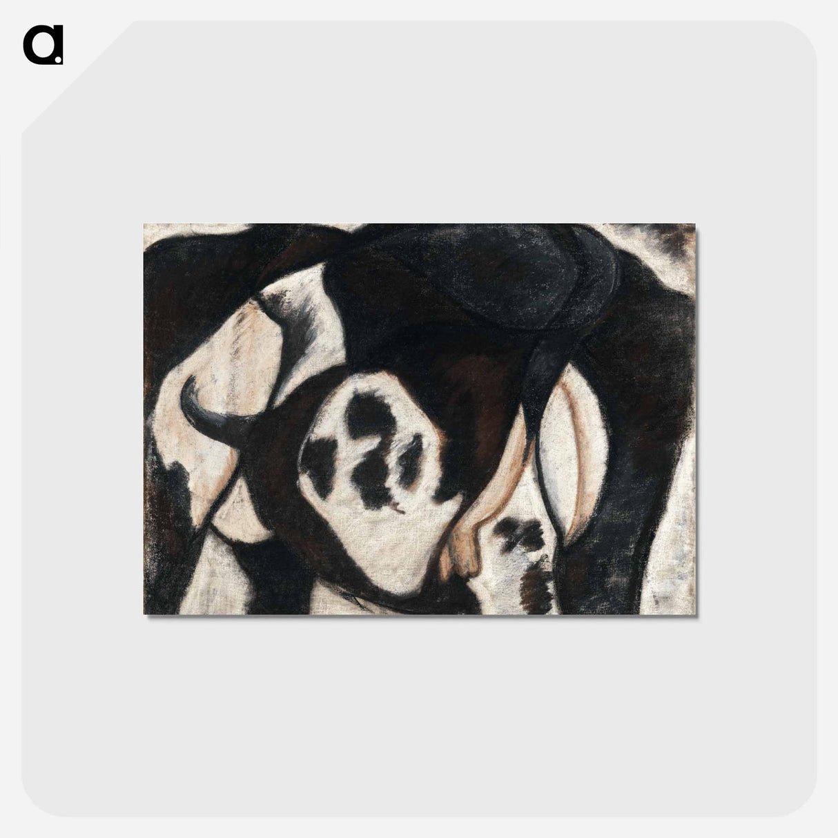 アートポストカード-Arthur Dove's Cow - アーサー ダヴ Postcard.