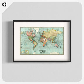 アートポスター-Bartholomew's World Chart
 - ボストン公共図書館 Poster.