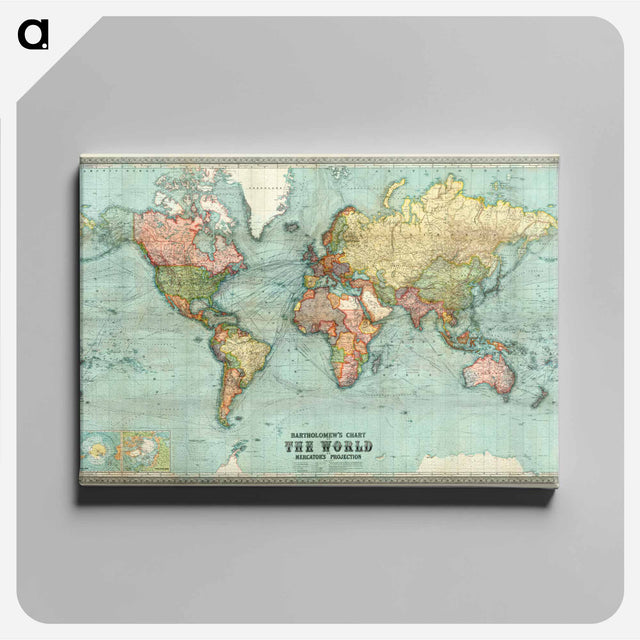 アートパネル-Bartholomew's World Chart
 - ボストン公共図書館 Canvas.