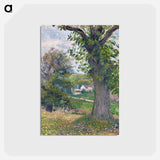アートポストカード-Chestnut trees in Osny - カミーユ ピサロ Postcard.