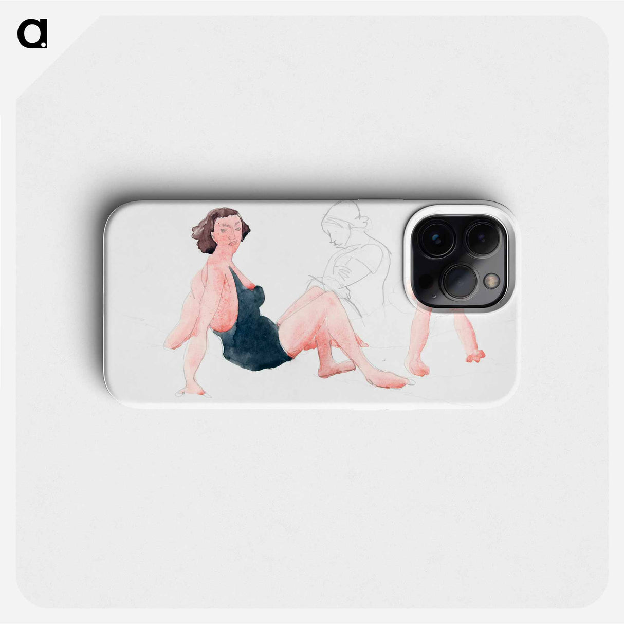 Three Women On the Beach, Provincetown - チャールズ デムス Phone Case.