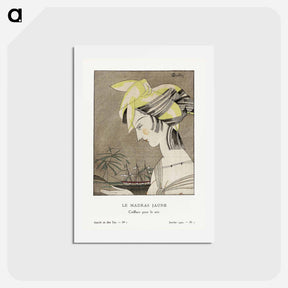 アートポストカード-Le madras jaune, coiffure pour le soir
 - シャルル マルタン Postcard.