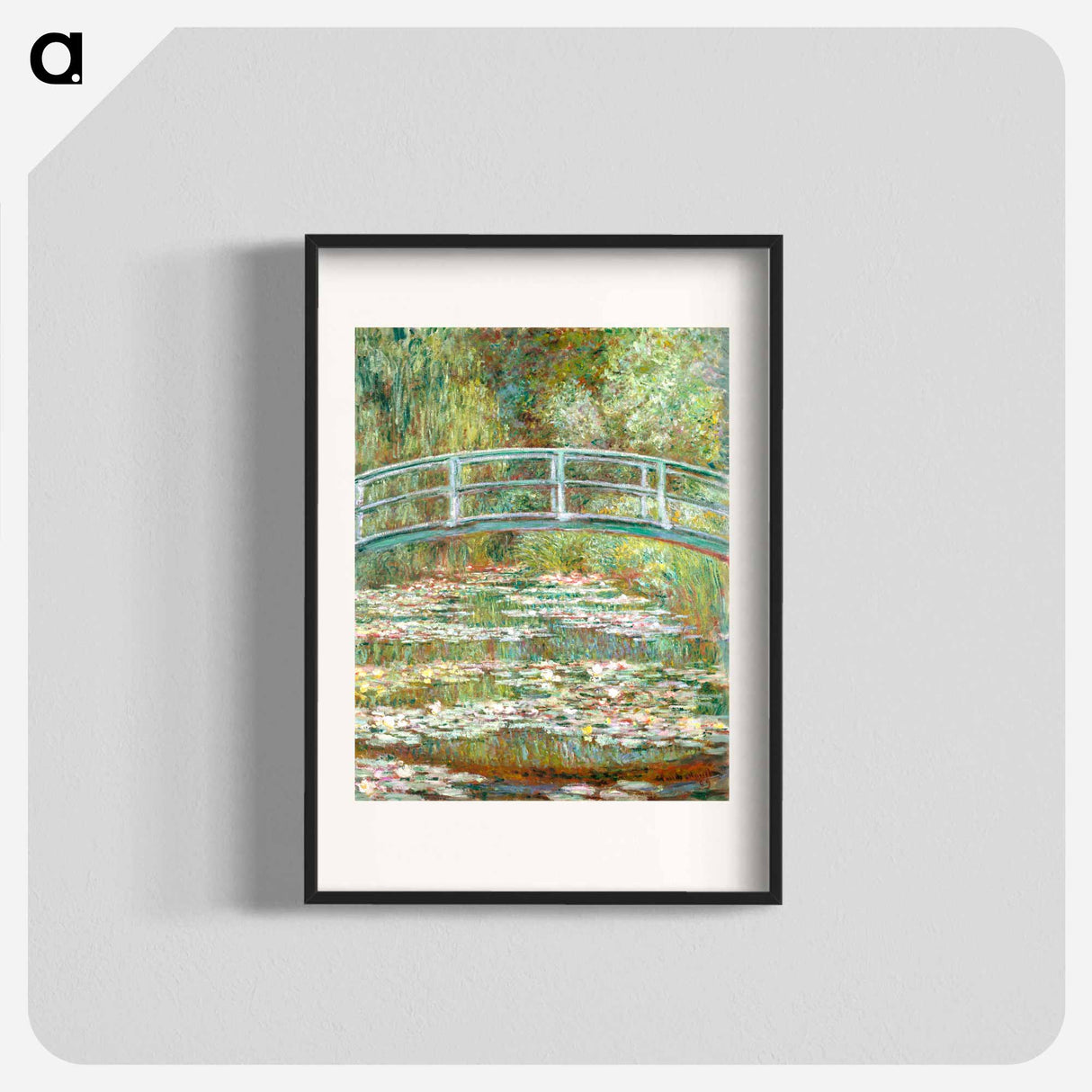 Bridge over a Pond of Water Lilies - Claude Monet Poster.