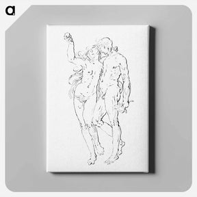 アートパネル-Adam and Eve
 - コルネリス プロース ファン アムステル Canvas.