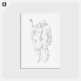アートポストカード-Adam and Eve
 - コルネリス プロース ファン アムステル Postcard.