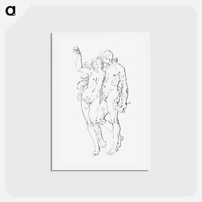 アートポストカード-Adam and Eve
 - コルネリス プロース ファン アムステル Postcard.