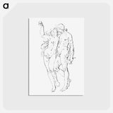 アートポストカード-Adam and Eve
 - コルネリス プロース ファン アムステル Postcard.