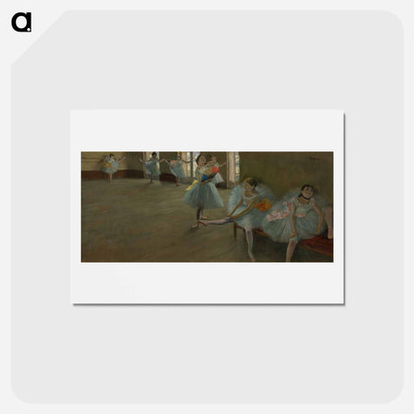アートポストカード-Dancers in the Classroom - エドガー ドガ Postcard.