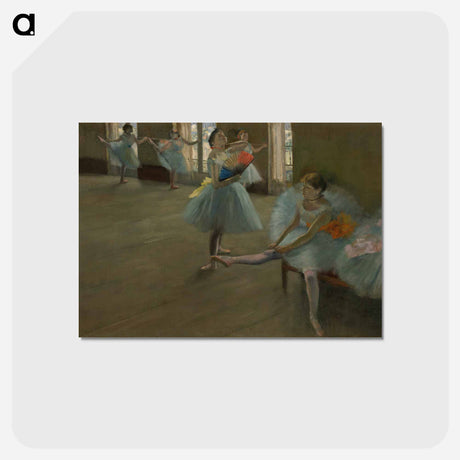 アートポストカード-Dancers in the Classroom - エドガー ドガ Postcard.
