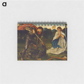 アートメモ帳-The fight- St George kills the dragon VI - エドワード バーン ジョーンズ Memo.