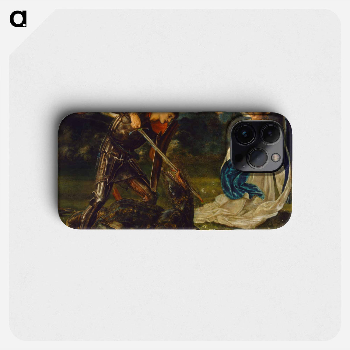 The fight- St George kills the dragon VI - エドワード バーン ジョーンズ Phone Case.